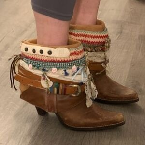 Bohemian (Upcycled) Ankle Boots